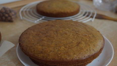 хрустящий бананово-ореховый торт