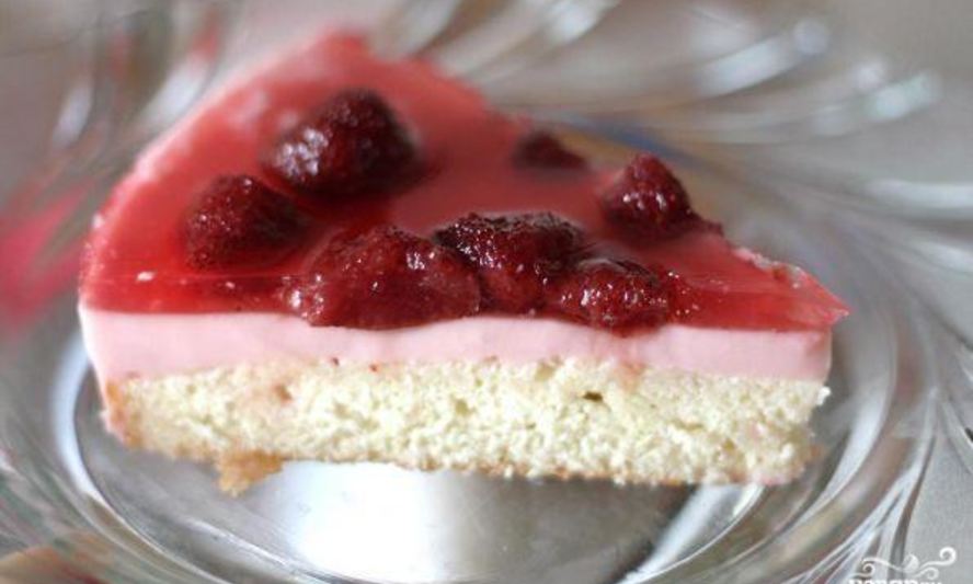 Рецепт клубничный торт-желе