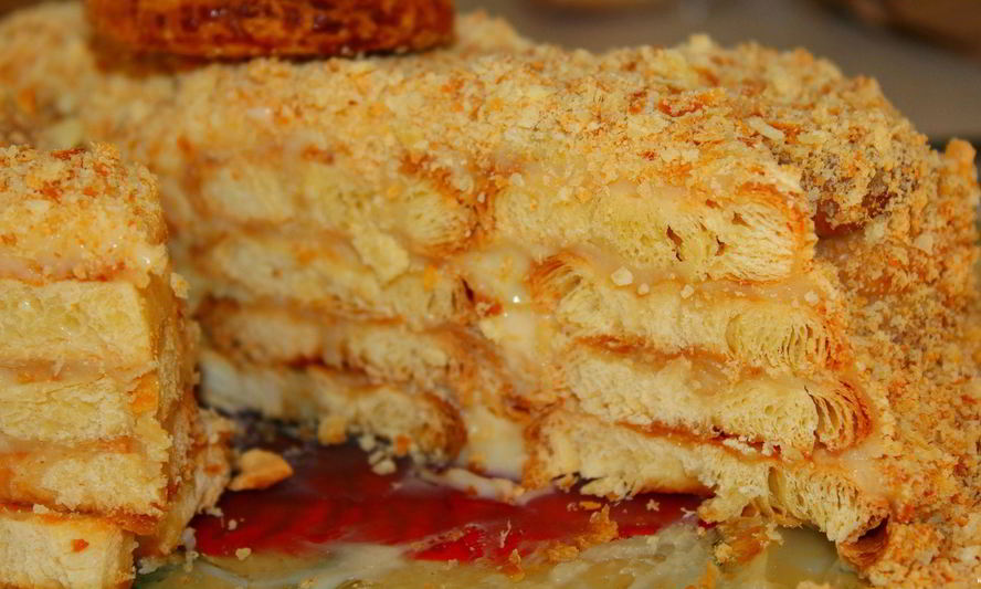 Рецепт ленивый наполеон из ушек