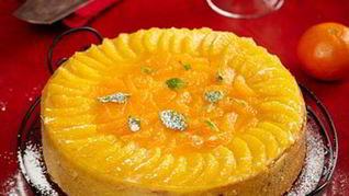 Новогодний мандариновый торт