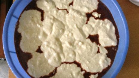 шоколадно-банановый торт вдохновение