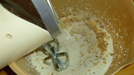 шоколадный торт с грецкими орехами