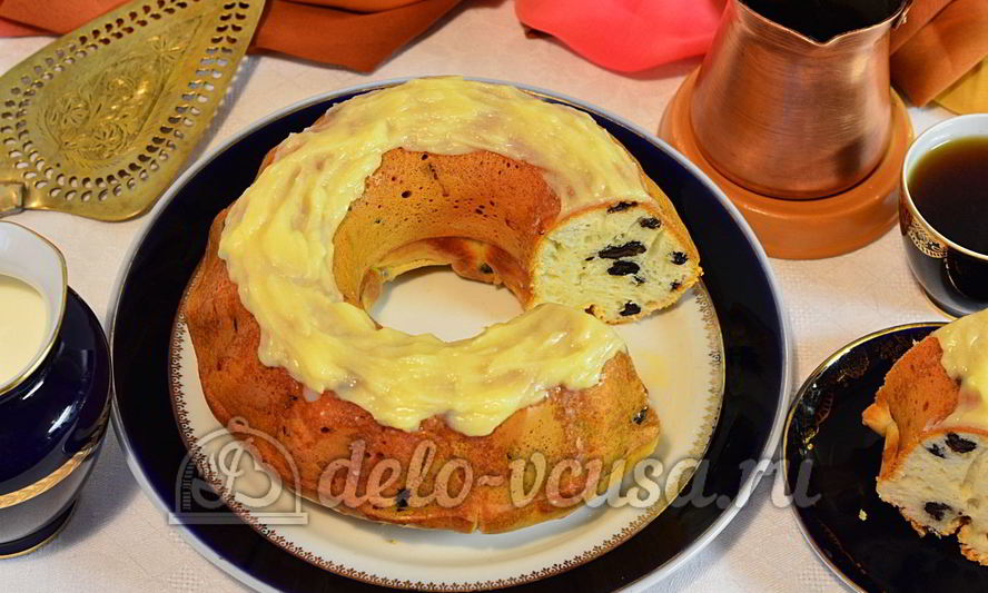 Рецепт сметанник с изюмом