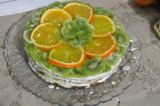 Солнечный торт Фрукты в желе