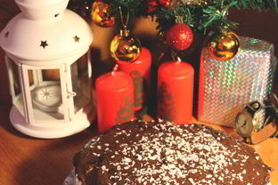 Торт Баунти в шоколадной глазури