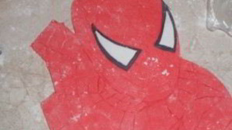 торт бисквитный человек-паук