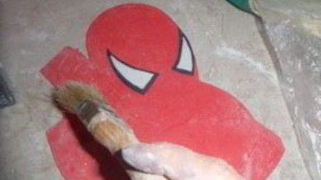 торт бисквитный человек-паук