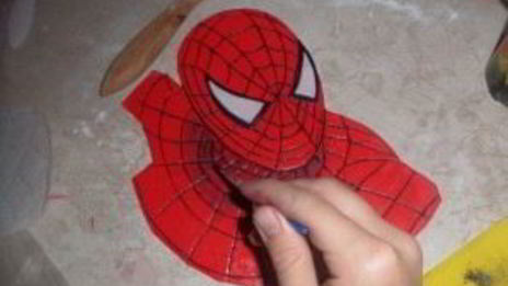 торт бисквитный человек-паук