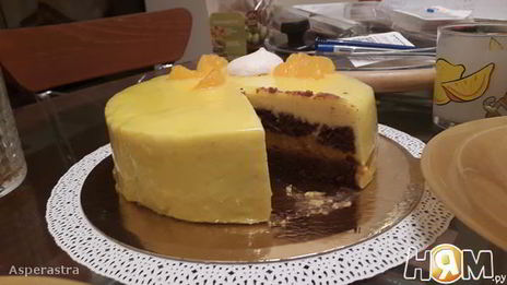 торт два шоколада с манго