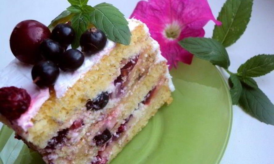 Рецепт торт фруктовый