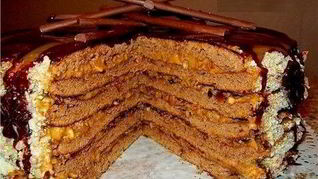 Торт из батончиков Марс со сливками