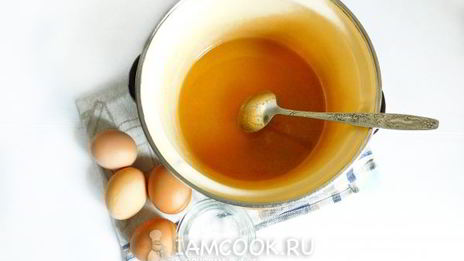 торт медовые шарики