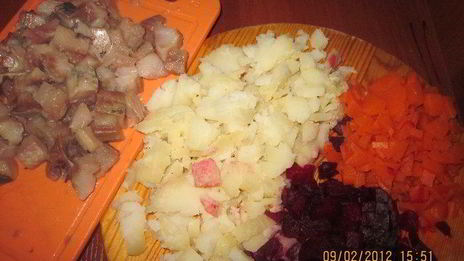 торт сельдь под шубой