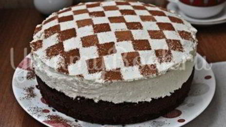 торт шахматная доска