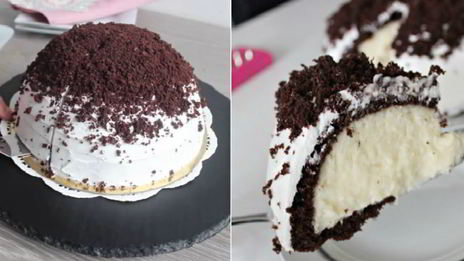 торт высокий купол