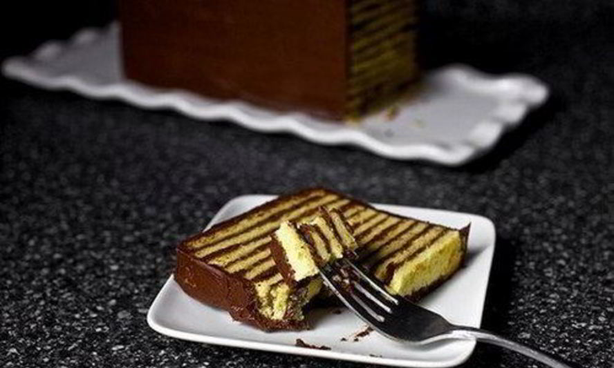 Рецепт ванильный многослойный торт с шоколадным кремом