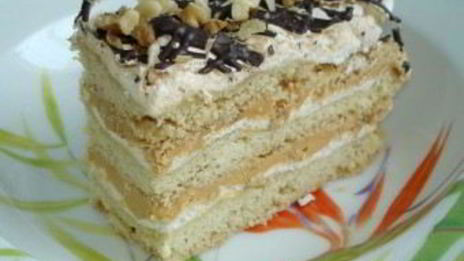 воздушный торт сникерс