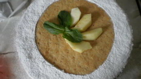 яблочный торт с карамельным баварским муссом