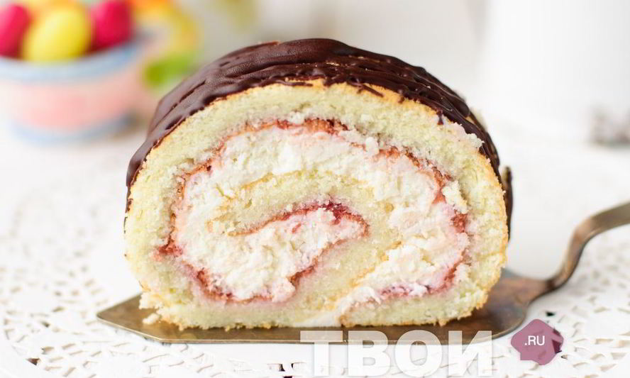 Рецепт творожный рулет