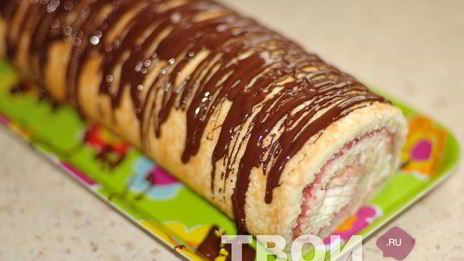 творожный рулет