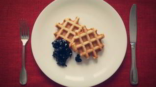 Американские вафли на кефире