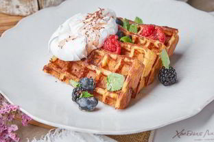 Бельгийские вафли с меренгой