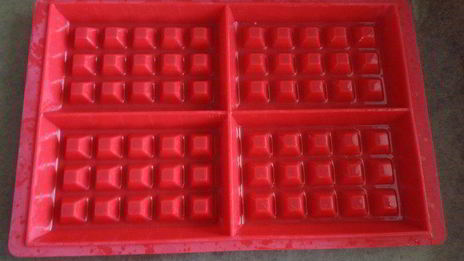 бельгийские вафли с шоколадом и орешками без вафельницы