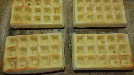 бельгийские вафли с шоколадом и орешками без вафельницы