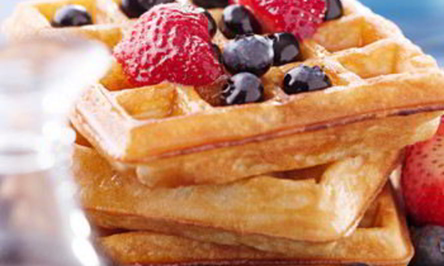 Рецепт брюссельские вафли со свежими ягодами