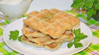 Картофельные вафли в вафельнице