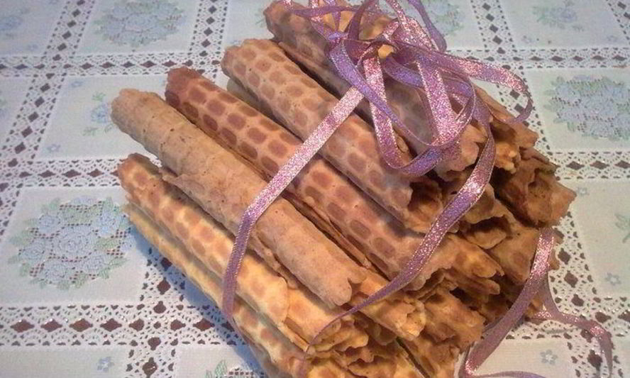 Рецепт хрустящие вафельные трубочки