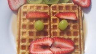 Нежные вафли на йогурте