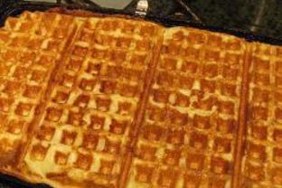 Нежные вафли с творогом