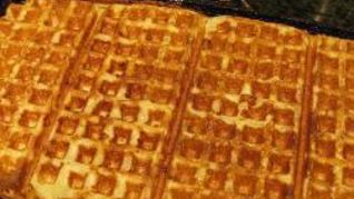 Нежные вафли с творогом