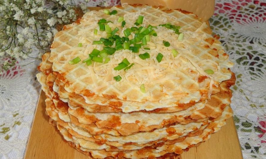 Рецепт сырные вафли с сыром