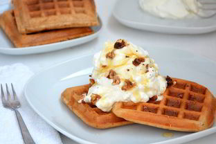 Цельнозерновые вафли без сахара