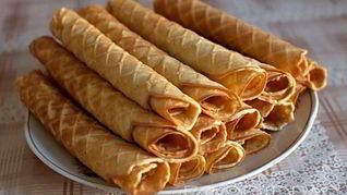 Вафельные трубочки без вафельницы