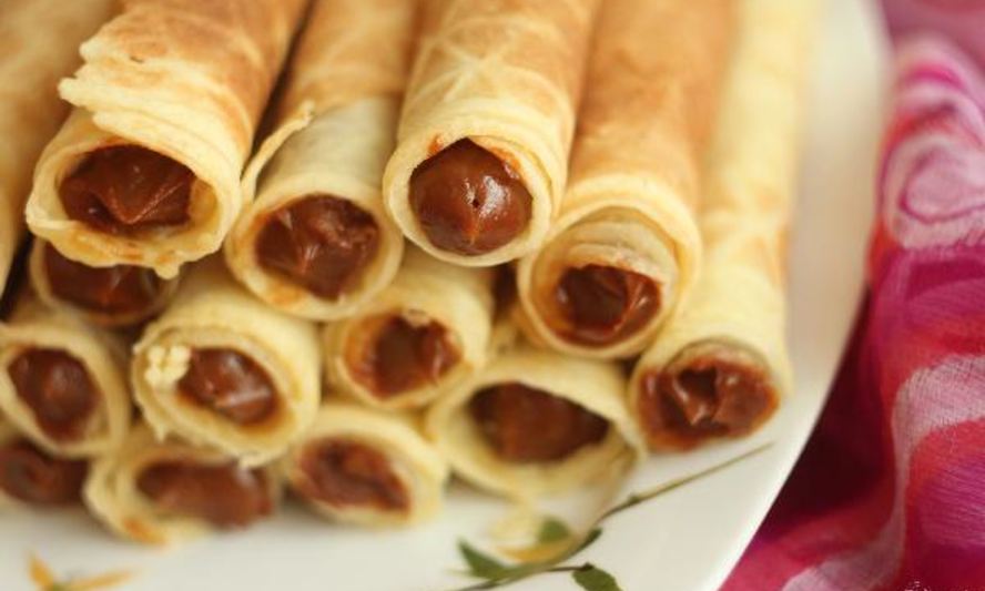 Рецепт вафельные трубочки с вареным сгущенным молоком