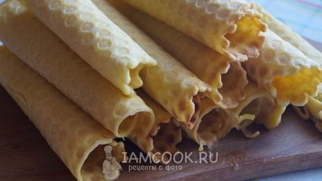 вафельные трубочки со сгущенкой