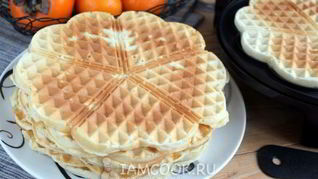 Вафли льежские бездрожжевые