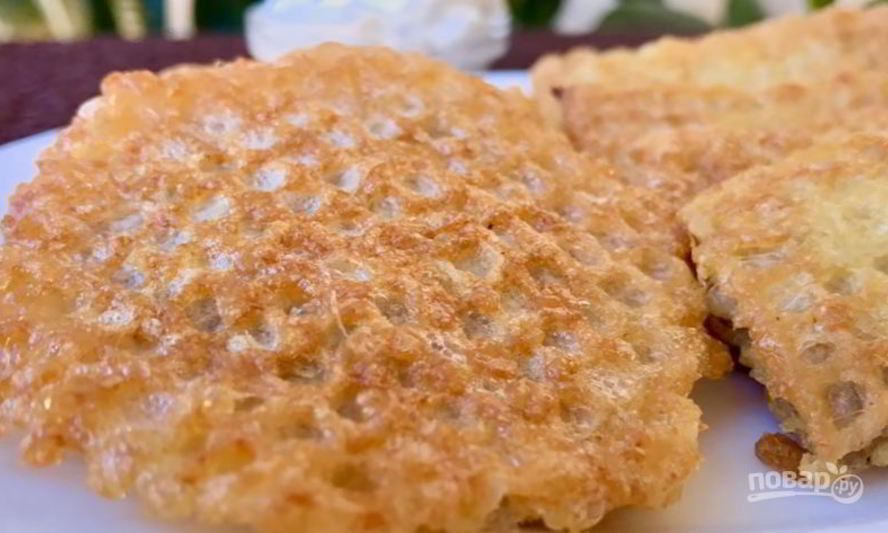 Рецепт вафли с фаршем — ленивые беляши