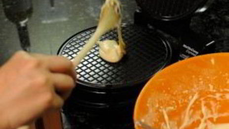 вафли с карамелью