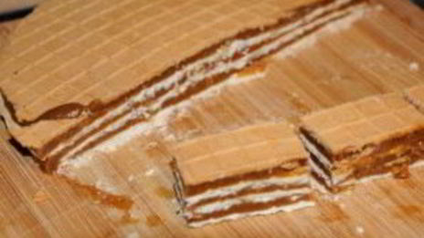 вафли с карамелью