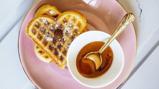 Вафли с халвой