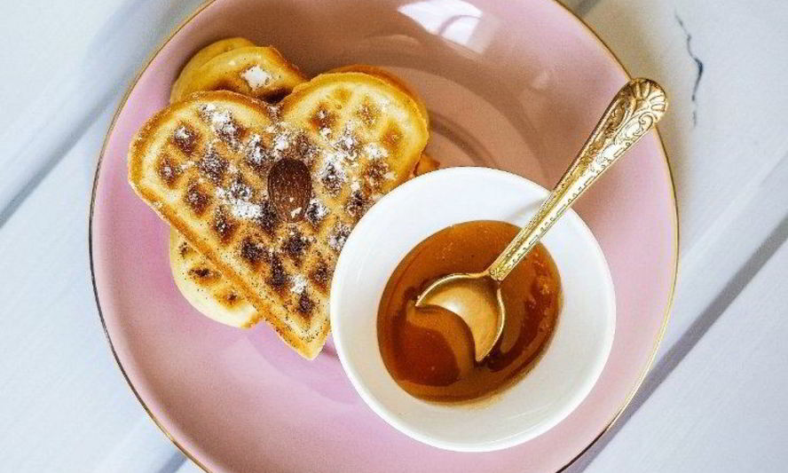 Рецепт вафли с халвой