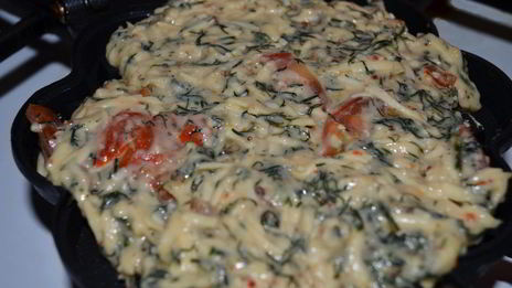 вафли с сыром и помидором