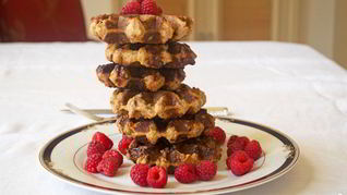 Венские вафли в вафельнице