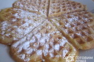 Яблочные вафли