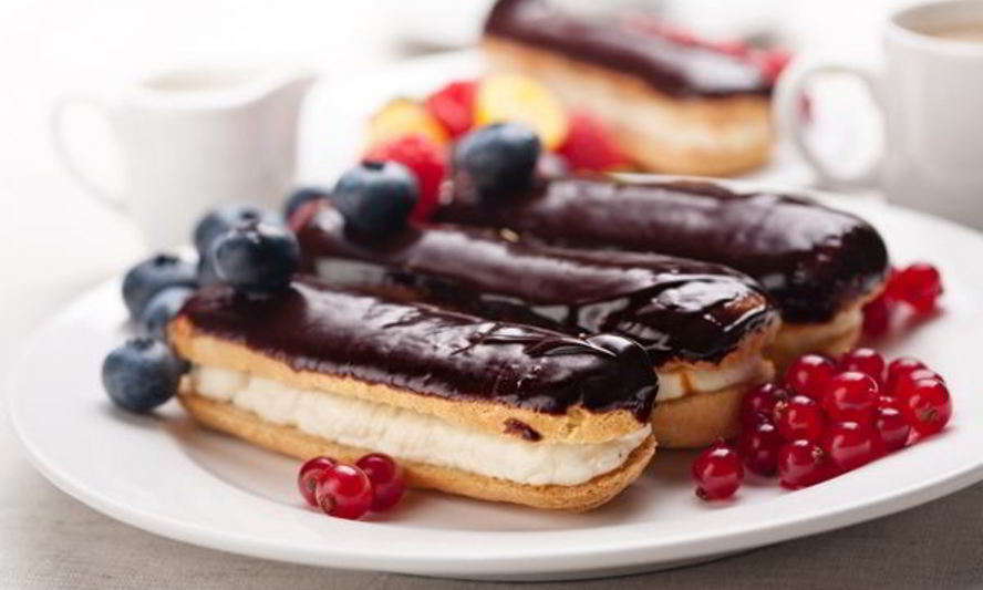 Рецепт домашние эклеры с кремом в шоколадной глазури