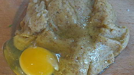 профитроли из льняной муки с яблочно-карамельным муссом